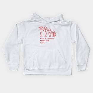 Stickman / Head, shoulders, knees and toes... Kids Hoodie